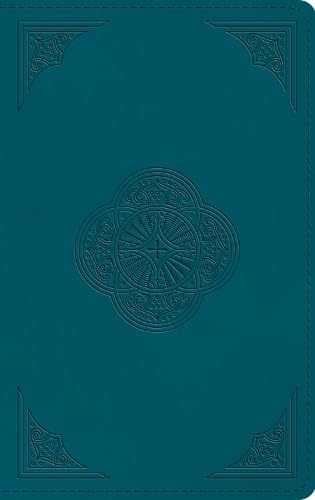 ESV Thinline Bible, Red Letter, Deep Teal, Rotunda - Re-vived