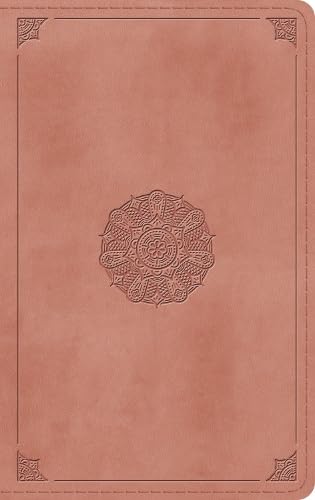 ESV Thinline Bible, Red Letter, Blush Rose, Emblem Design - Re-vived