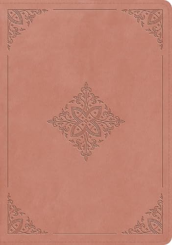 ESV Study Bible, Blush Rose, Fleur-De-Lis Design - Re-vived