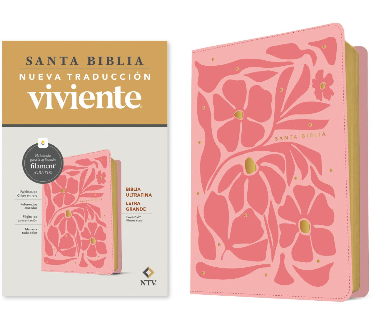 Biblia Ultrafina NTV, Letra Grande Con Filament - Re-vived