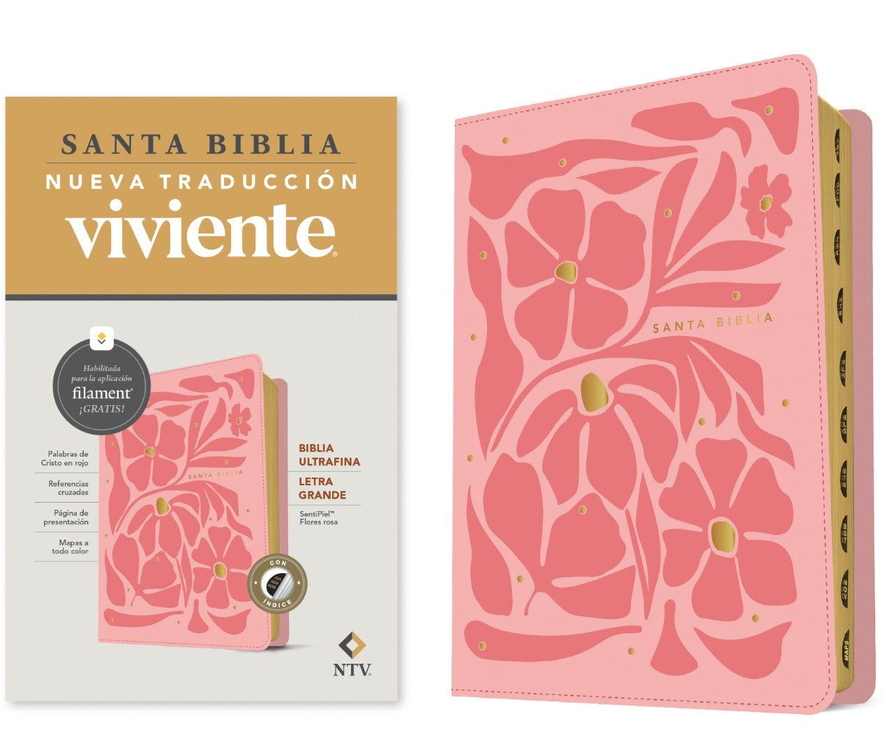 Biblia Ultrafina NTV, Letra Grande Con Filament - Re-vived