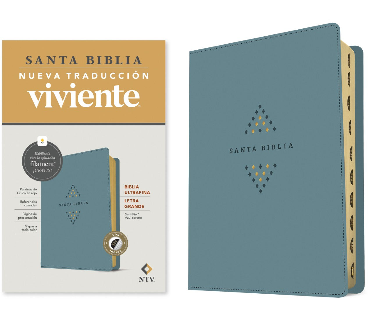 Biblia Ultrafina NTV, Letra Grande Con Filament - Re-vived