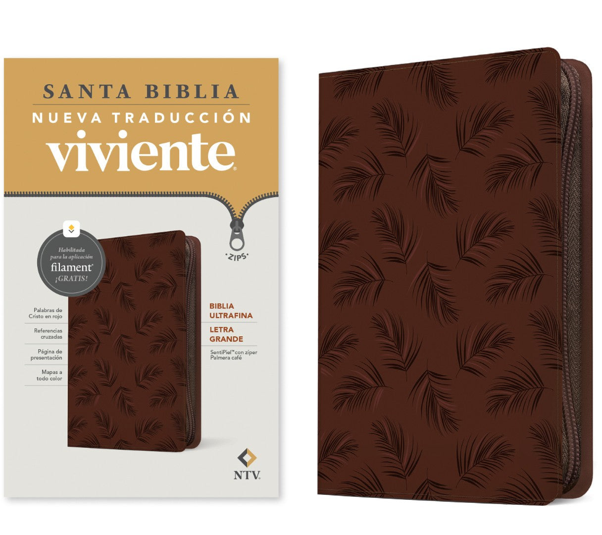 Biblia Ultrafina NTV, Letra Grande De Z Per Con Filament - Re-vived
