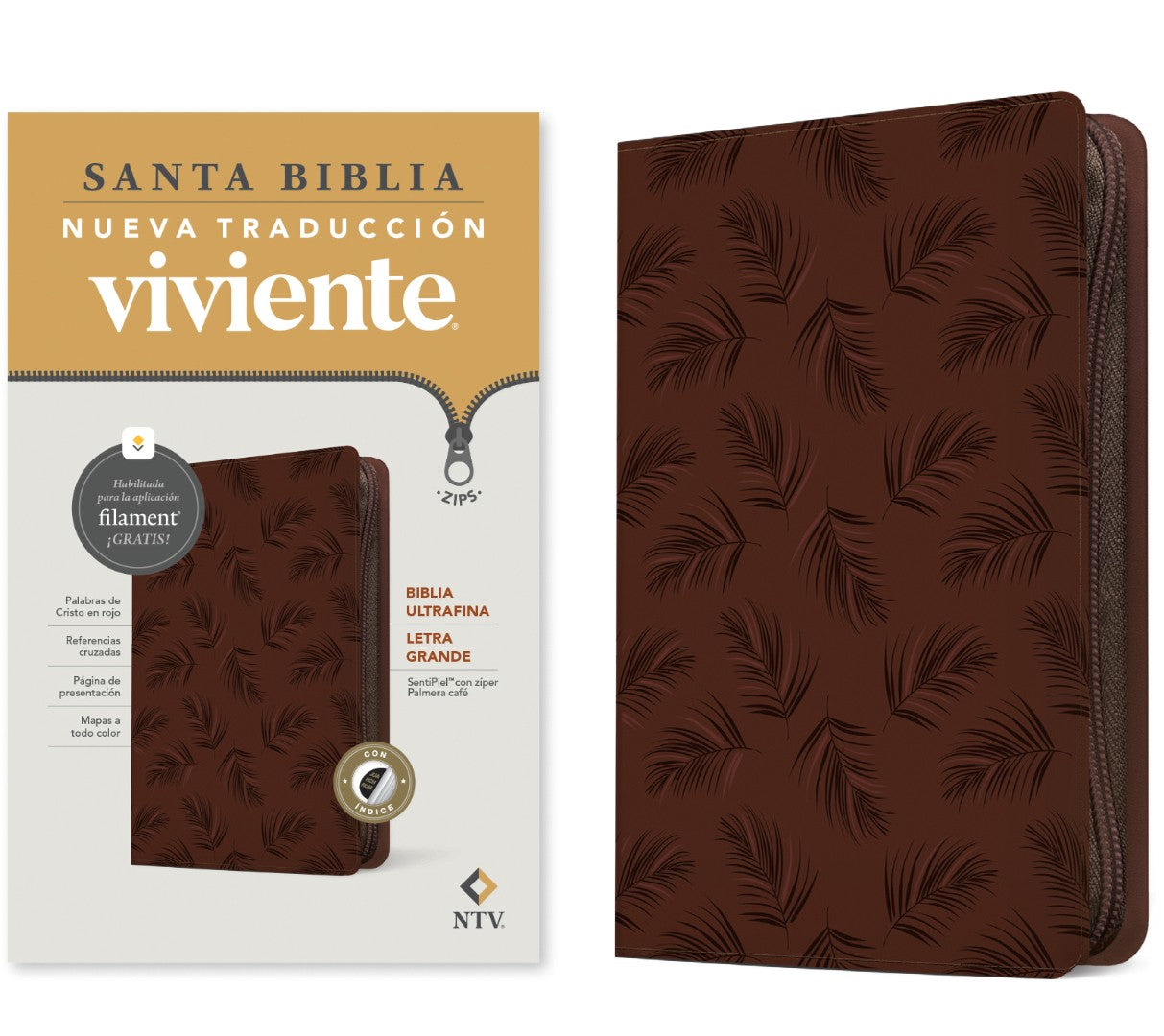 Biblia Ultrafina NTV, Letra Grande De Z Per Con Filament - Re-vived