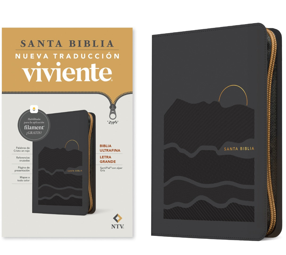 Biblia Ultrafina NTV, Letra Grande De Z Per Con Filament - Re-vived