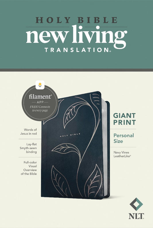 NLT Personal Size Giant Print Bible, Filament Enabled - Re-vived