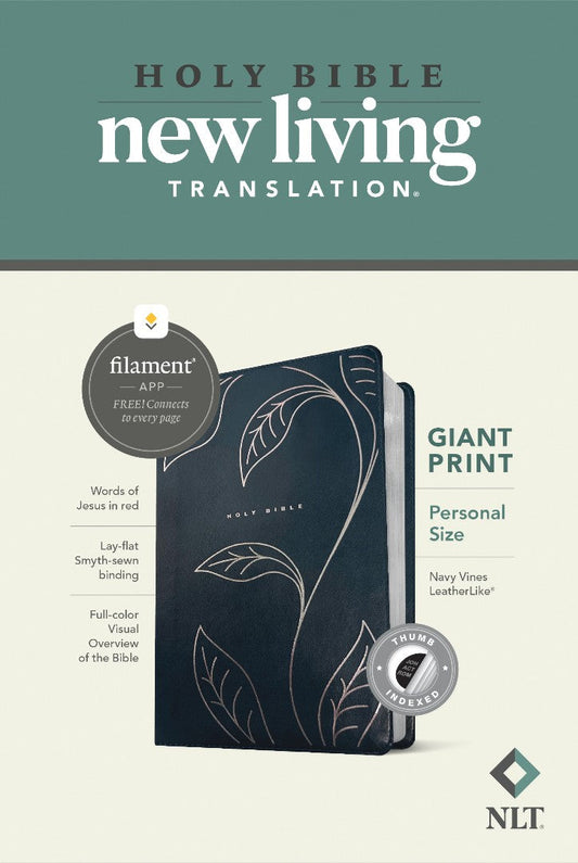 NLT Personal Size Giant Print Bible, Filament Enabled - Re-vived