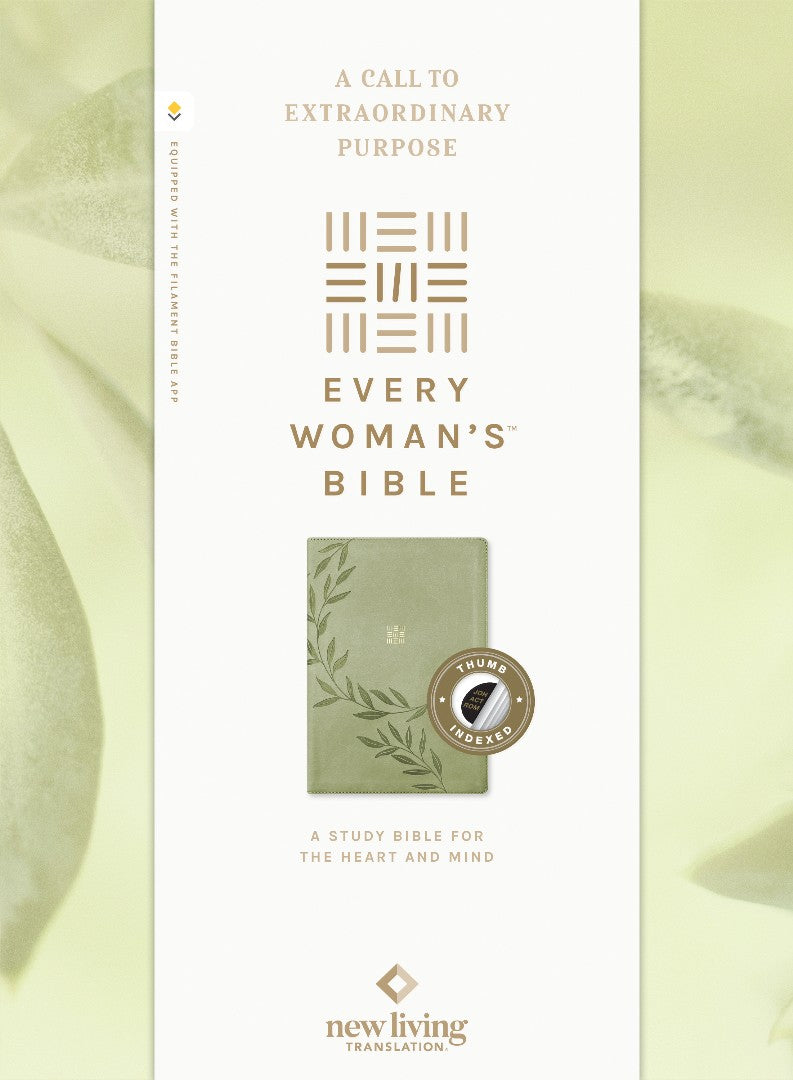 NLT Every Woman's Bible, Filament Enabled, Olive - Re-vived