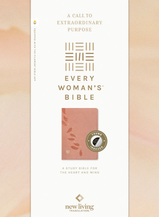 NLT Every Woman's Bible, Filament Enabled, Pink, Indexed - Re-vived