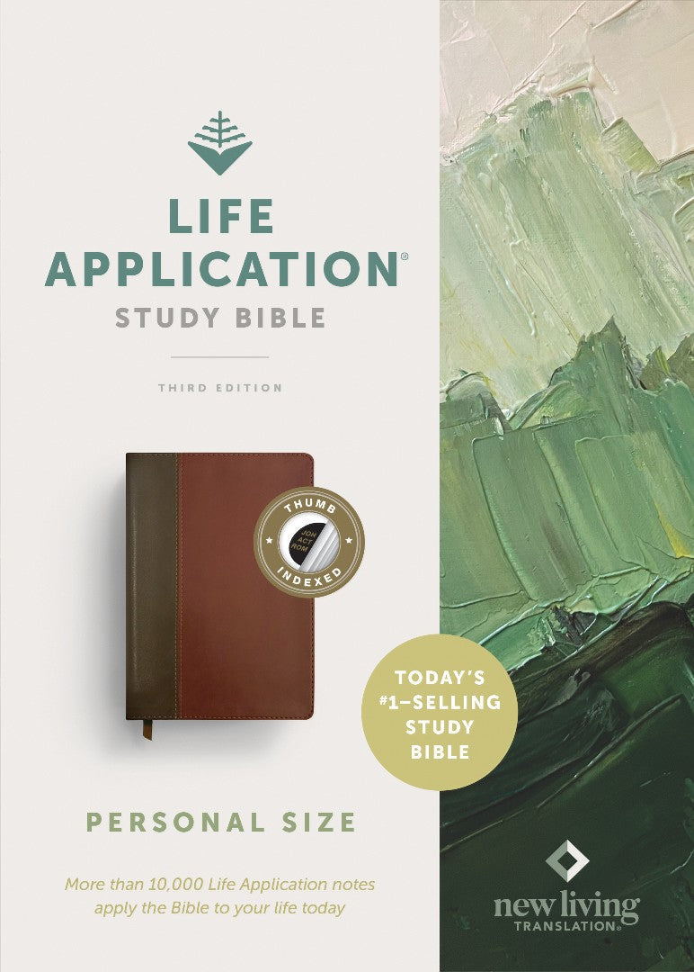 NLT Life Application Study Bible, Third Edition, Mahogany - Re-vived