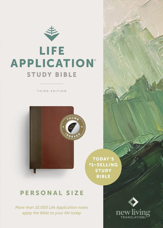 NLT Life Application Study Bible, Third Edition, Mahogany - Re-vived