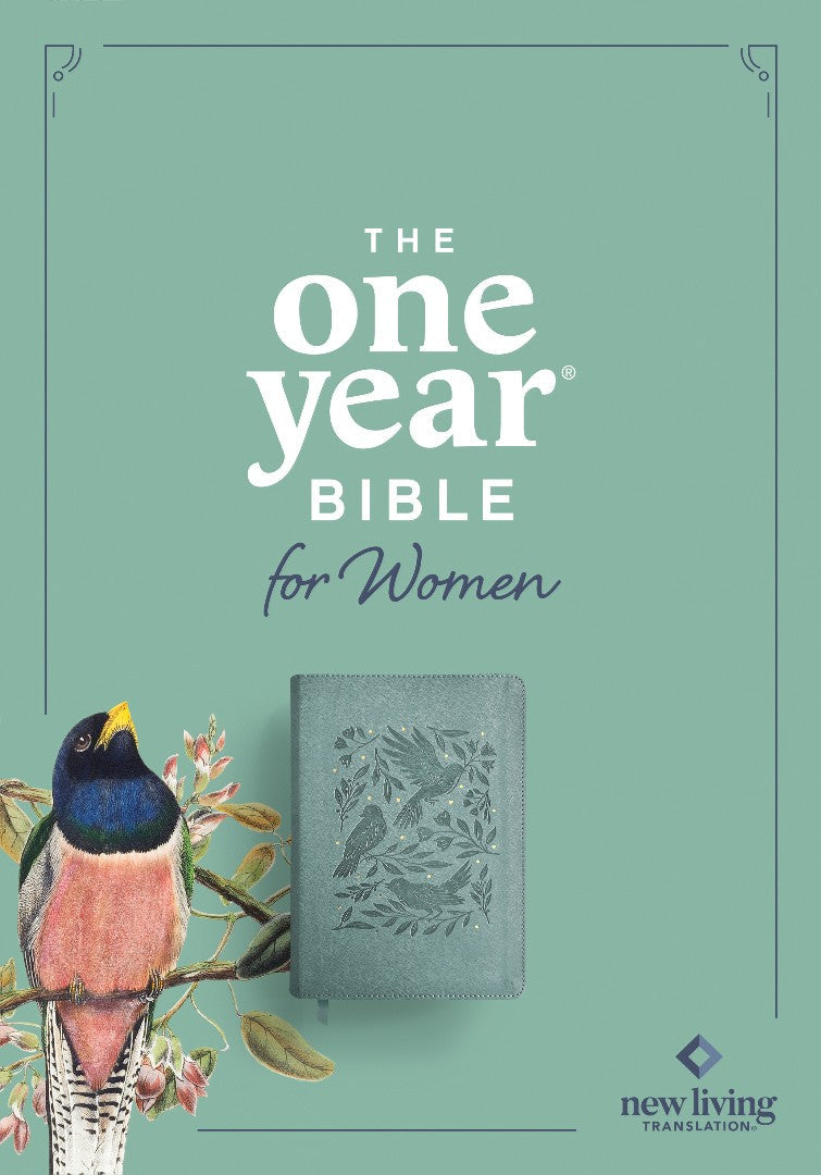 NLT The One Year Bible for Women, Birdsong Teal - Re-vived