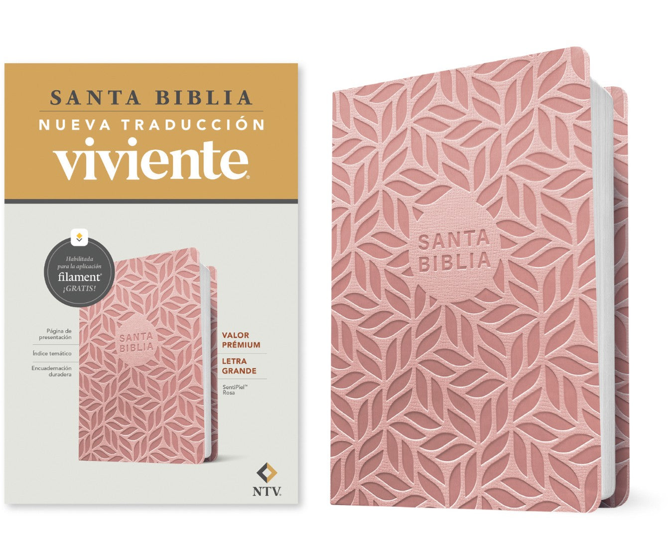 Biblia Valor Prémium NTV, Letra Grande Con Filament - Re-vived
