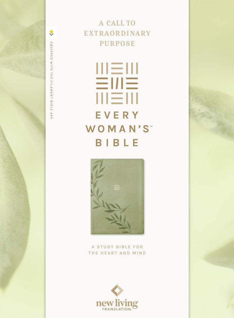 NLT Every Woman's Bible, Filament Enabled, Olive - Re-vived