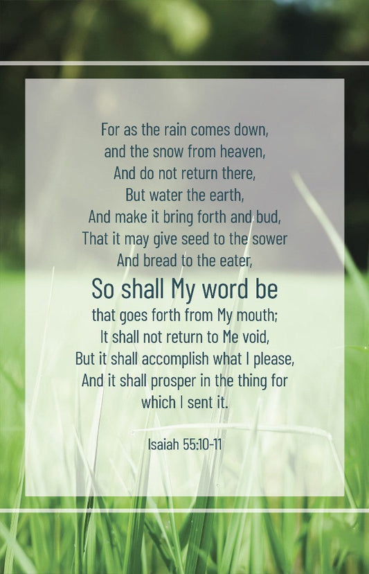 Revival Bulletin: My Word (pack of 100) - Re-vived