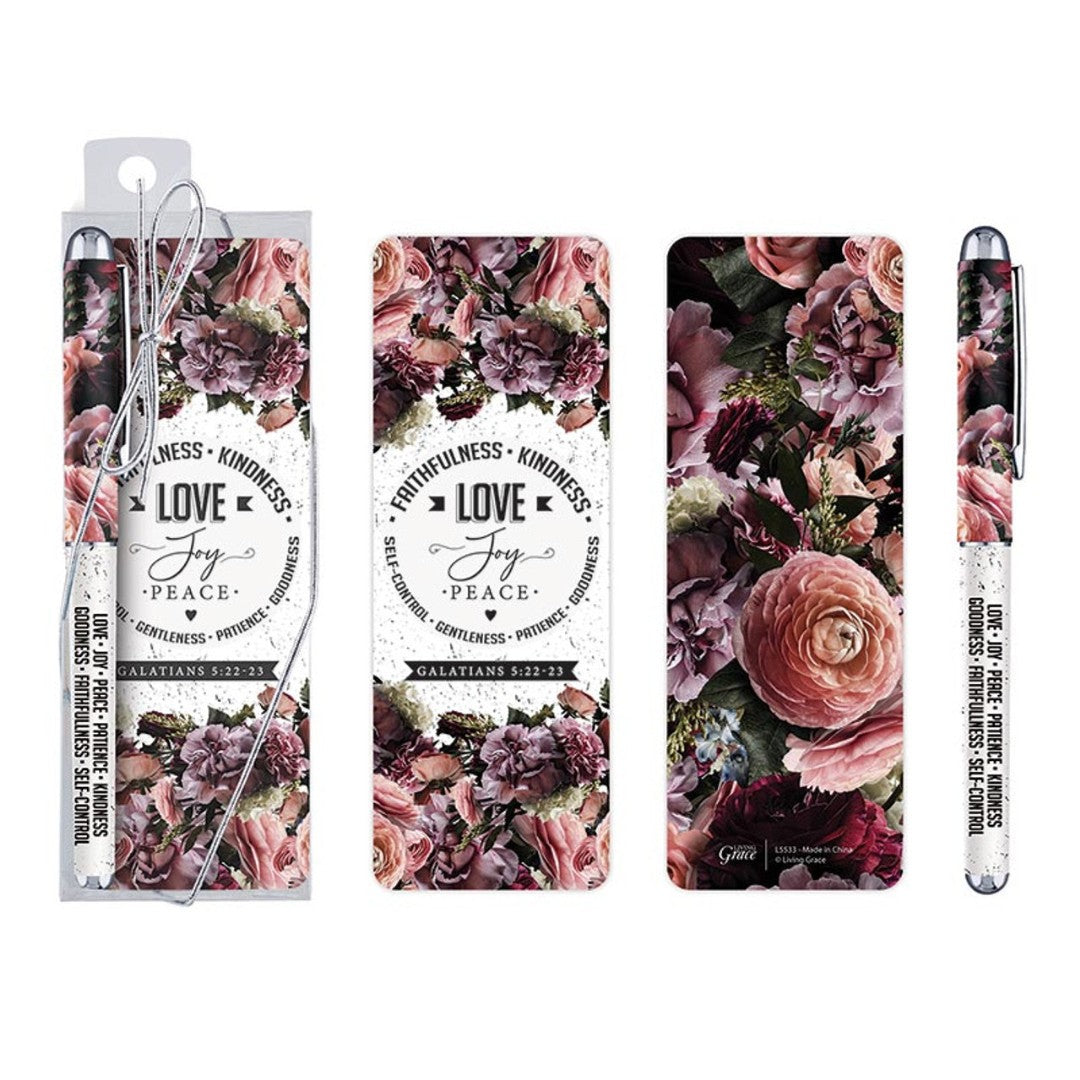 Fruit of the Spirit Gift Pen with Bookmark - Re-vived