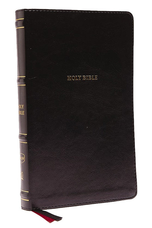 NKJV, Thinline Bible, Leathersoft, Black, Red Letter - Re-vived