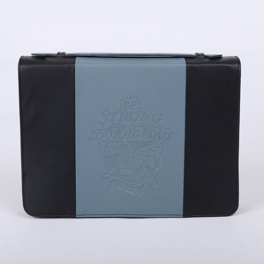 Bible Cover Strong & Courageous Imitation Leather Large