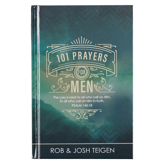 101 Prayers For Men Green Hardcover Gift Book - Psalm 145:18 - Re-vived