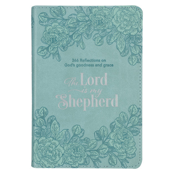Lord Is My Shepherd Teal Faux Leather Devotional ,The - Re-vived