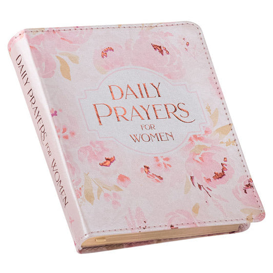 Daily Prayers For Women Pink Floral Faux Leather Devotional - Re-vived