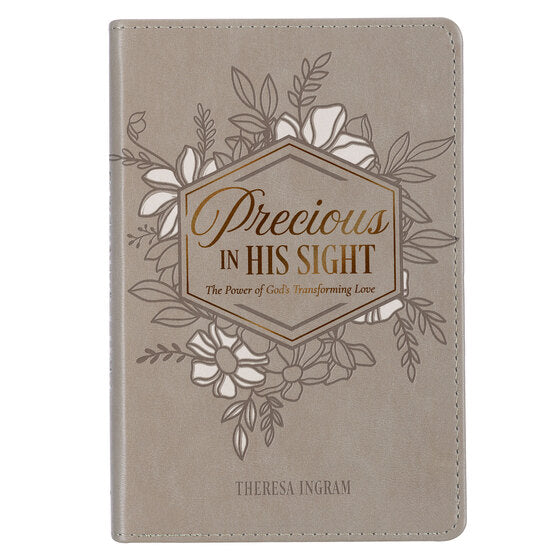 Precious In His Sight Taupe Faux Leather Gift Book - Re-vived
