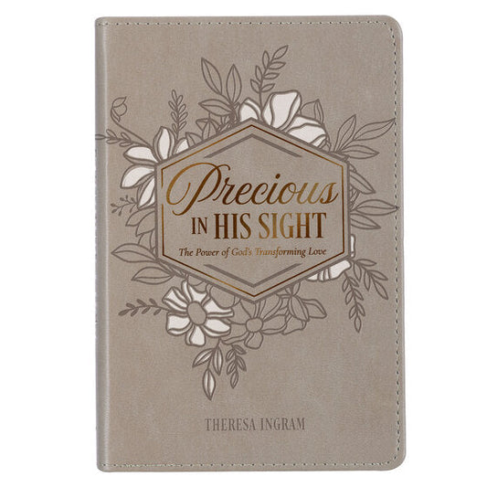 Precious In His Sight Taupe Faux Leather Gift Book - Re-vived