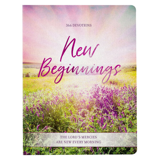 New Beginnings Pink Sunshine Field Softcover Devotional - Re-vived