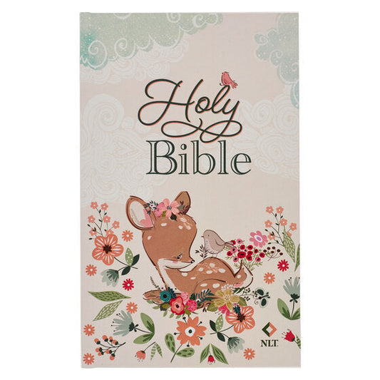 Blush Pink Hardcover NLT Keepsake Bible For Girls - Re-vived