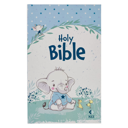 Blue Hardcover NLT Keepsake Bible For Boys - Re-vived