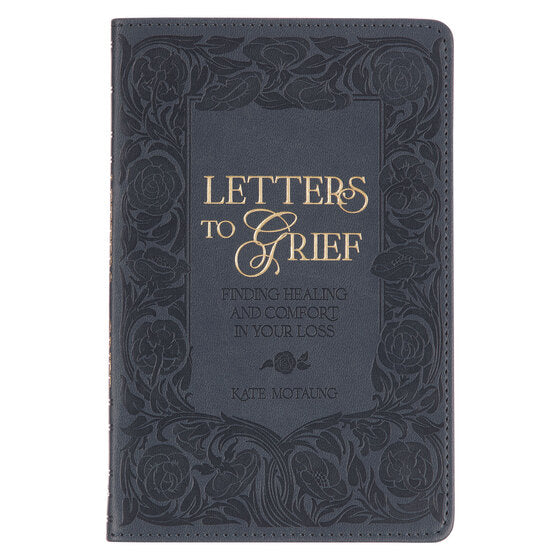Letters To Grief Grey Faux Leather Gift Book - Re-vived