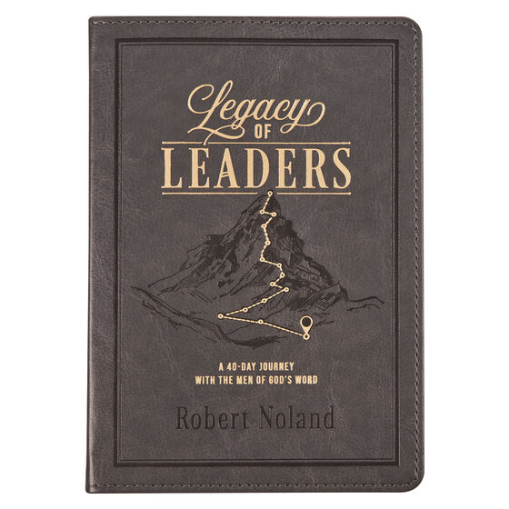 Legacy Of Leaders Grey Faux Leather Devotional - Re-vived