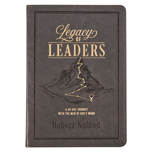 Legacy Of Leaders Grey Faux Leather Devotional - Re-vived