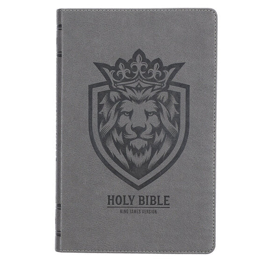 Charcoal Faux Leather Gift Edition King James Version Bible - Re-vived
