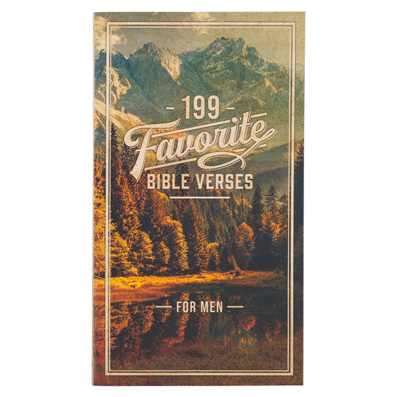199 Favorite Bible Verses For Men Gift Book - Re-vived