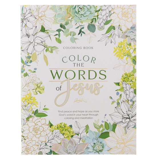 Color The Words Of Jesus Colouring Book - Re-vived