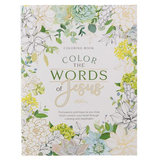 Color The Words Of Jesus Colouring Book - Re-vived
