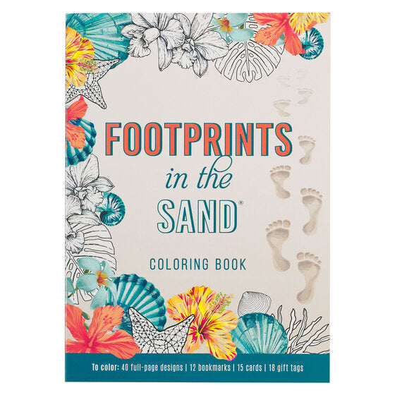 Footprints In The Sand Colouring Book - Re-vived
