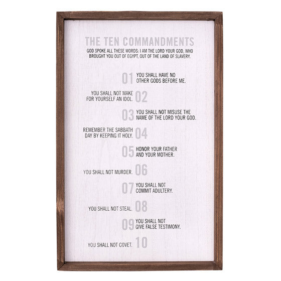 10 Commandments Wall Plaque - Exodus 20:2 - Re-vived