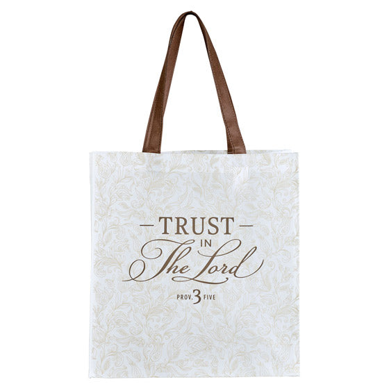 Trust In The Lord Shopping Tote Bag - Proverbs 3:5 - Re-vived