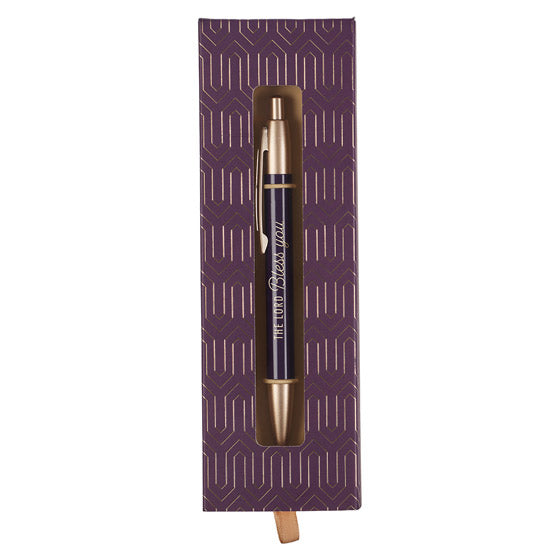 Lord Bless You Geometric Purple Classic Gift Pen ,The - Re-vived