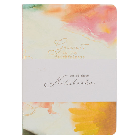 Faithfulness Pastel Meadow Large Notebook Set - Re-vived