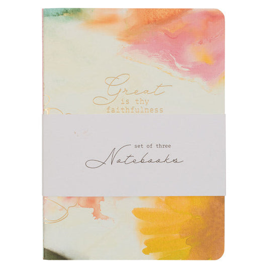 Faithfulness Pastel Meadow Large Notebook Set - Re-vived