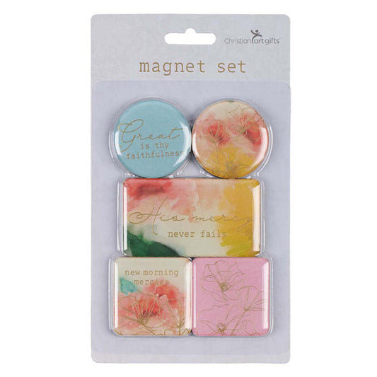 Watercolour Pastel Meadow Assorted Magnet Set - Re-vived