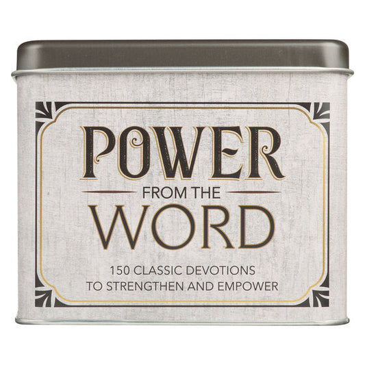 Power From The Word Devotional Cards In A Tin - Re-vived