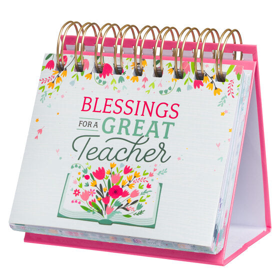 Blessings For A Great Teacher Perpetual Desktop Calendar - Re-vived