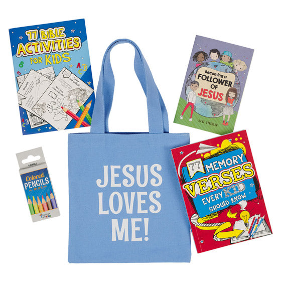 Blue Church Activity Kit For Kids - Re-vived