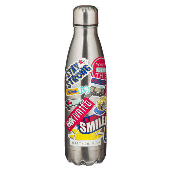 Stay Strong Kid Stainless Steel Water Bottle - Re-vived