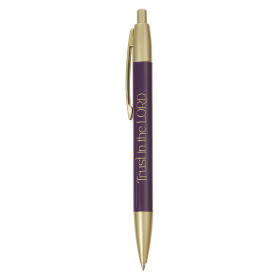 Trust In The Lord Purple Gift Pen - Proverbs 3:5 - Re-vived