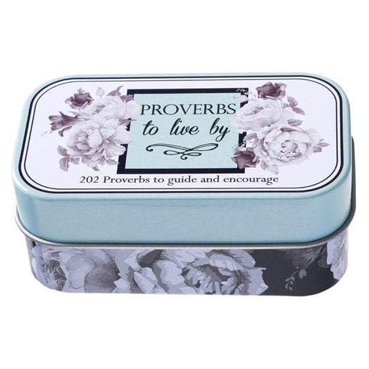 Proverbs To Live By Scripture Promise Cards In A Gift Tin - Re-vived